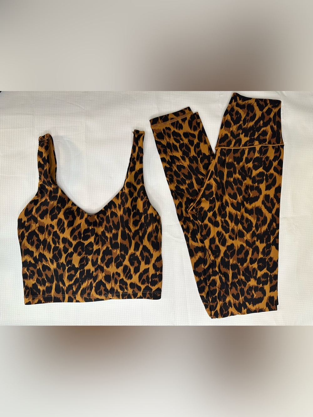 Aerie Leopard Print Athletic Tank & Leggings Size Small Set
